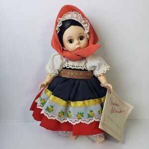 Vintage Madame Alexander #536 Czechoslovakia Doll w/Booklet, Tag No Shoes, Socks
